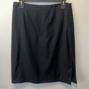 Brooks Brothers Navy Blue Pinstripe Pencil Skirt